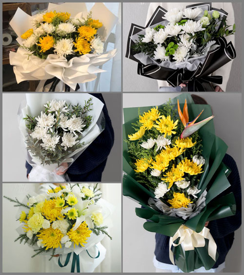 四川成都大邑县雾山乡虾口村白事花束代送